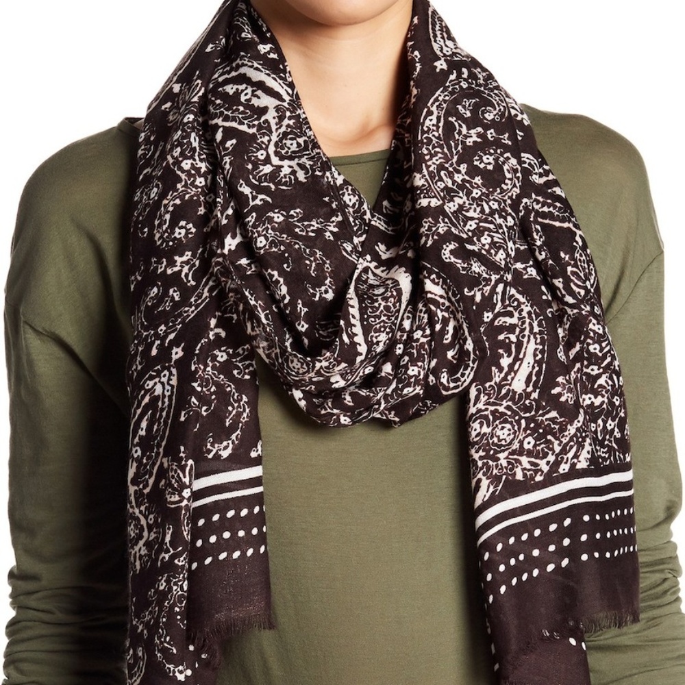 Rebecca Minkoff Oblong Fringe Scarf